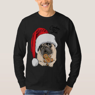 Christmas Pugs Merry Pugmas Santa Gingerbreads Cos T-Shirt