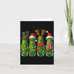 Christmas Pun Ckle Lights Funny Vegetable Holiday  Card