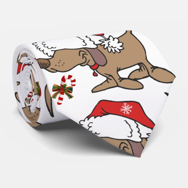 ***CHRISTMAS PUP TIE**** PERFECT TIE FOR YOUR GUY (Rolled)