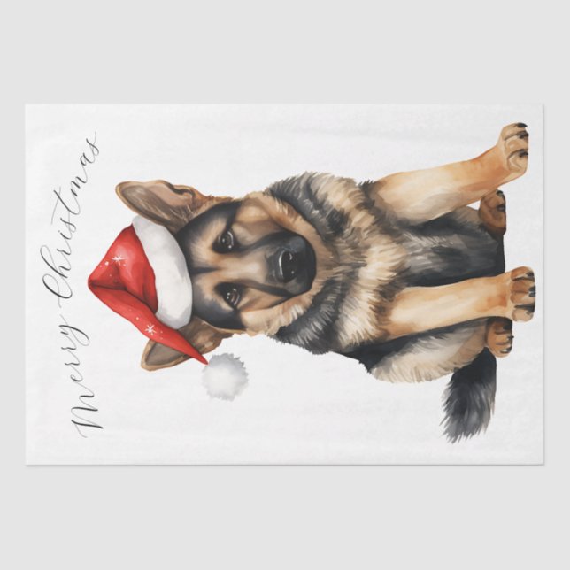 Christmas Puppy Dog Tissue Paper (Front)