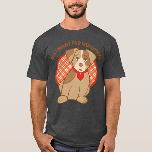Christmas Puppy friend T-Shirt (Front)