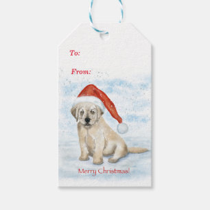Christmas Puppy Gift Tag
