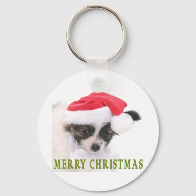 CHRISTMAS PUPPY KEY RING (Front)