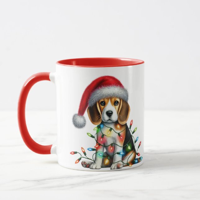 Christmas Puppy Mug (Left)