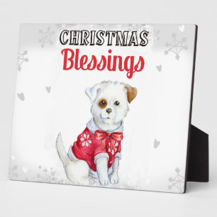 Christmas Puppy Plaque