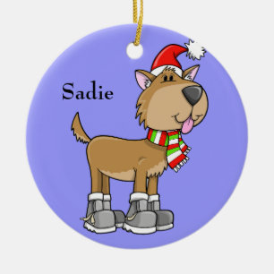 Christmas Puppy "Sadie" Ornament