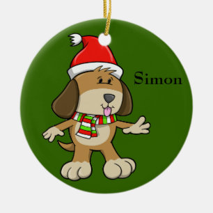 Christmas Puppy "Simon" Ornament