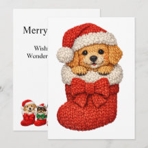 Christmas Puppy Winter Knit