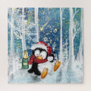 Christmas Puzzle Happy Penguin - Fun