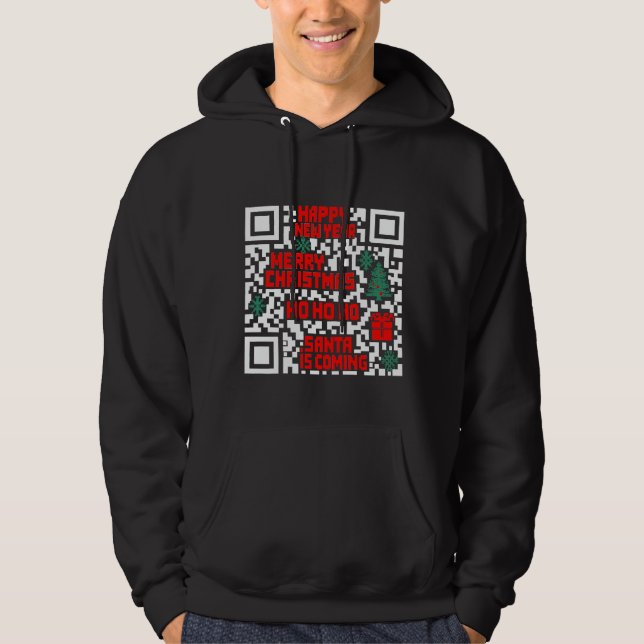 Christmas QR Code gift Hoodie (Front)