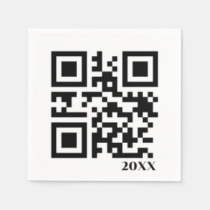 Christmas QR Code Napkin