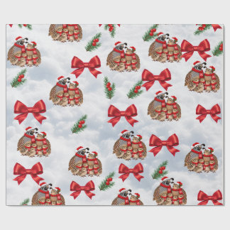 Christmas Quail Family Wrapping Paper