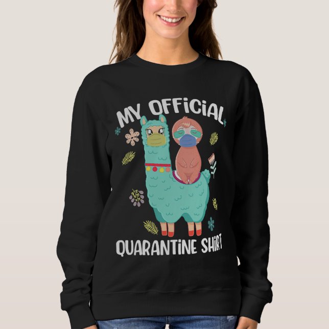 Christmas Quarantine Pajama Sloth Sweatshirt (Front)