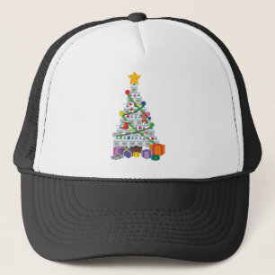 Christmas Quarantined design ideas cartoon Trucker Hat