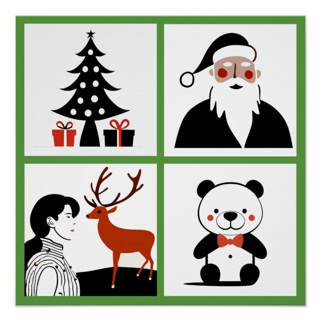 Christmas Quartet Glossy Poster (Front)