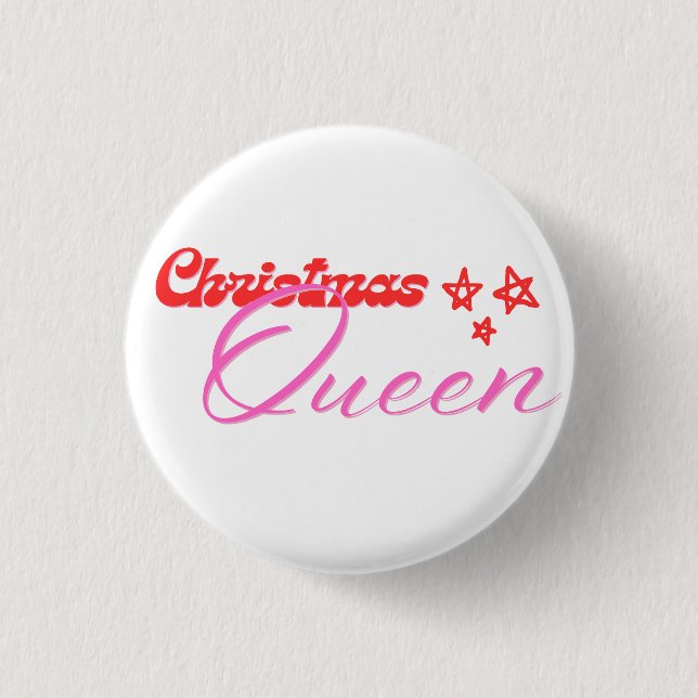 Christmas Queen 3 Cm Round Badge (Front)