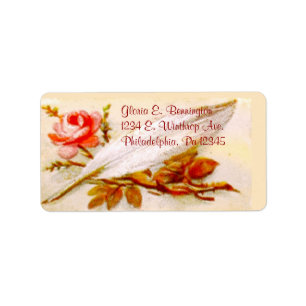 Christmas Quill Address Labels