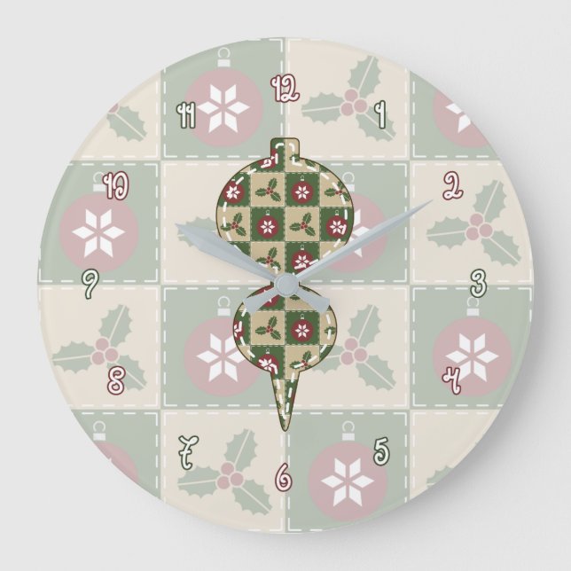 Christmas Quilt Clock (Front)