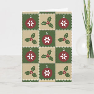 Christmas Quilt Greeting Card