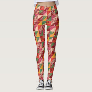 Christmas Quilt Leggings