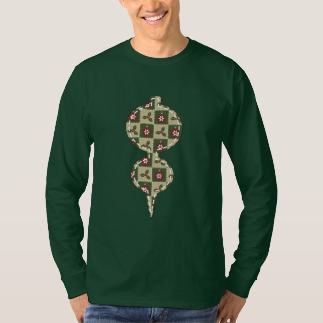 Christmas Quilt Men's Shirt (Front)