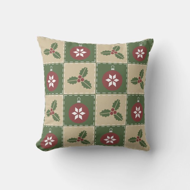 Christmas Quilt Pillow (Front)