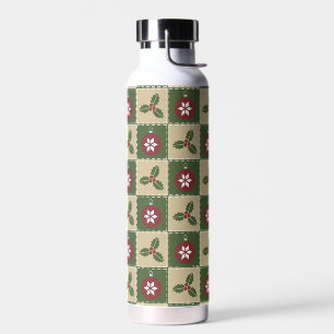 Christmas Quilt Water Bottle