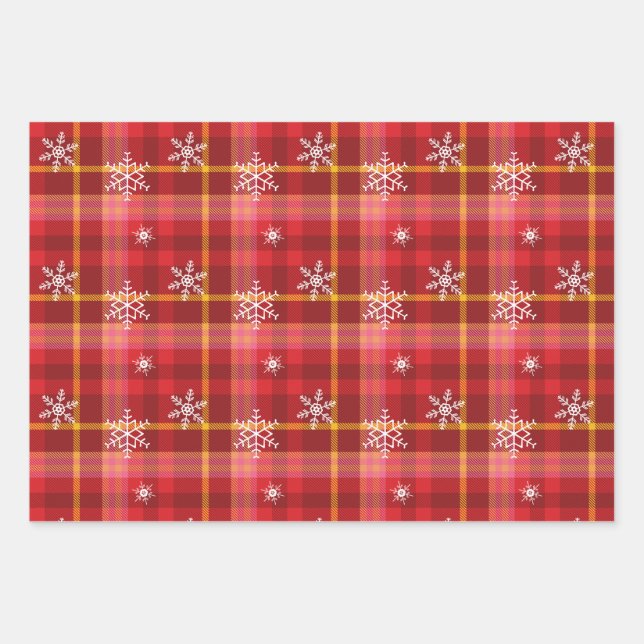 Christmas Quilt Wrapping Paper Sheet (Front)