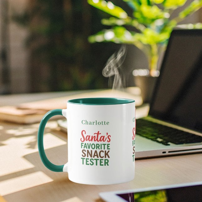 Christmas quote funny snack tester name mug (Creator Uploaded)