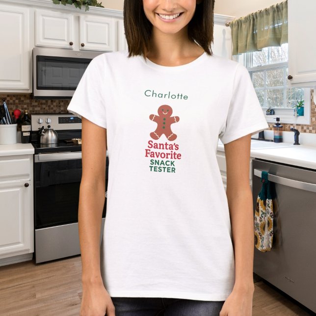 Christmas quote funny snack tester name T-Shirt (Creator Uploaded)