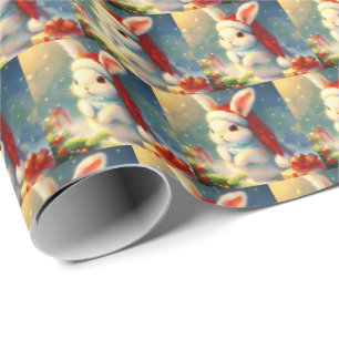 Christmas Rabbit 2 Wrapping Paper