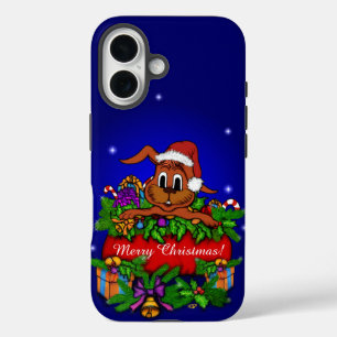 Christmas Rabbit iPhone 16 Case