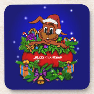 Christmas Rabbit Coaster