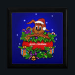 Christmas Rabbit Gift Box<br><div class="desc">Merry Christmas with Christmas Rabbit - coloured pencil drawing by Krisi ArtKSZP ~~~ Mixed from Hopser Will helfen and Ratte Prinz im Weihnachtsbaum, Books for Children by Annette Paul , Illustrations by Krisi Sz.Pöhls ~~~ More Products in Store Category >>> Merry Christmas for Kids >> Christmas Rabbit</div>