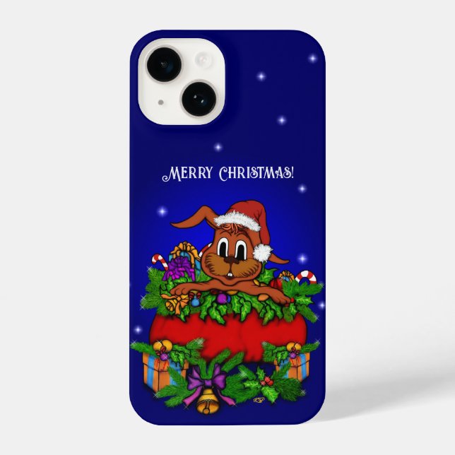 Christmas Rabbit iPhone Case (Back)