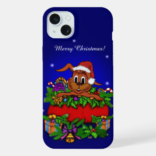 Christmas Rabbit iPhone 15 Plus Case