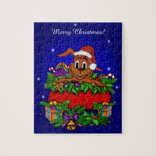 Christmas Rabbit Jigsaw Puzzle
