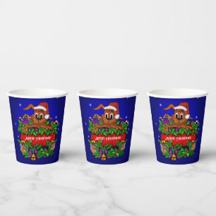 Christmas Rabbit Paper Cups