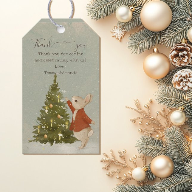 Christmas Rabbit Peter Vintage Gift Tags (Creator Uploaded)