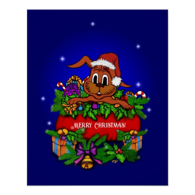 Christmas Rabbit Poster (Front)