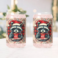 Christmas Racoon Cocoa Cheer