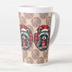 Christmas Racoon Cocoa Cheer Latte Mug