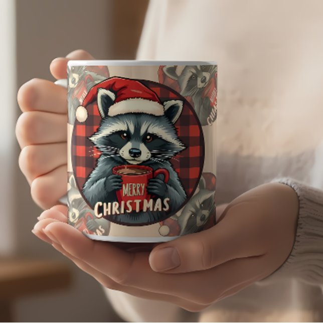 Christmas Racoon Cocoa Cheer Mug (Christmas Raccoon Cocoa Cheer Mug)
