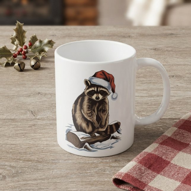 Christmas Racoon Coffee Mug (Creator Uploaded)