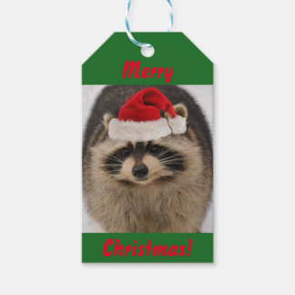 Christmas racoon Gift Tags