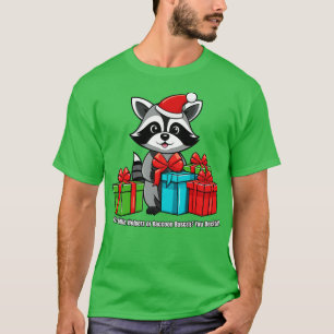 Christmas Racoon Santas Little Helpers or Racoon T-Shirt