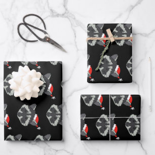 Christmas Racoon   Wrapping Paper Sheet