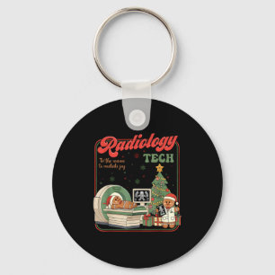 Christmas Radiology Tech Funny Gingerbread Man Rad Key Ring