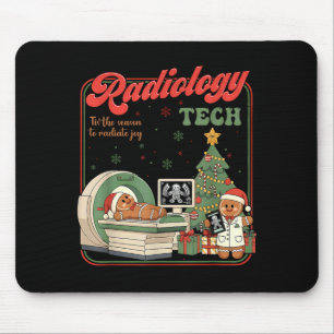 Christmas Radiology Tech Funny Gingerbread Man Rad Mouse Pad