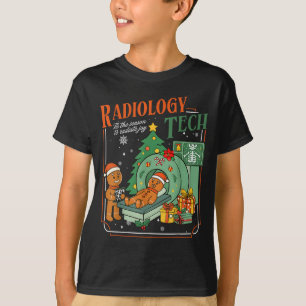 Christmas Radiology Tech Funny Gingerbread Man Rad T-Shirt